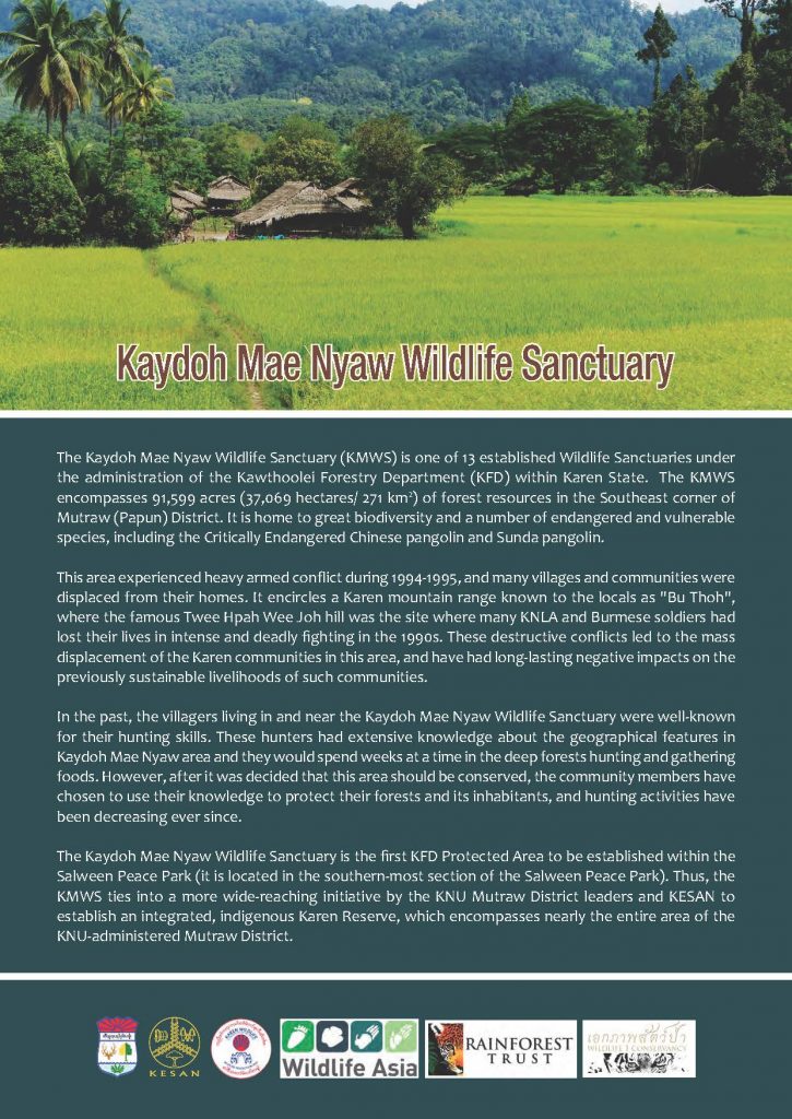 Kaydoh Mae Nyaw Wildlife Sanctuary Briefer